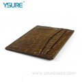 Leather Business Credit Card Custom Fashionable Leather Business Credit Card Holder Manufactory